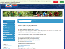 Tablet Screenshot of maasdelta.scouting.nl