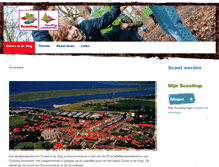 Tablet Screenshot of dwarsindeweg.scouting.nl